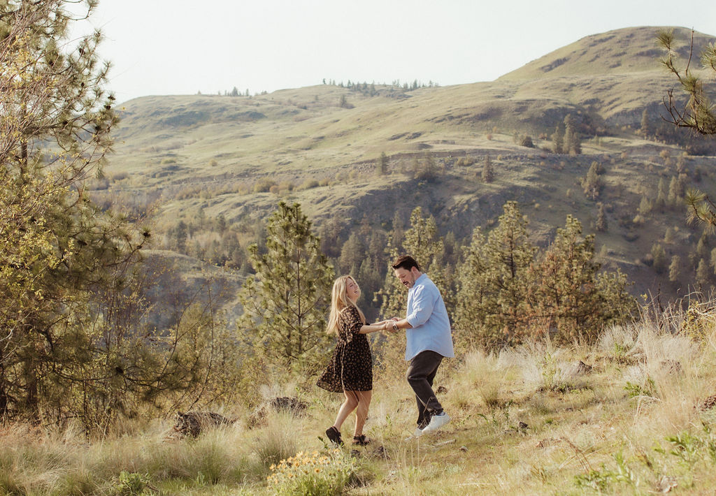 Kalamalka lake provincial park engagement photographer vernon engagement photographer joyful wedding photography kelowna