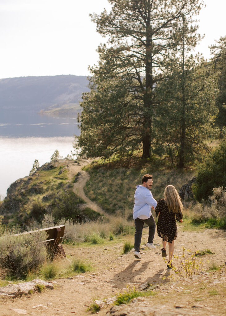 Kalamalka lake provincial park engagement photographer vernon engagement photographer joyful wedding photography kelowna