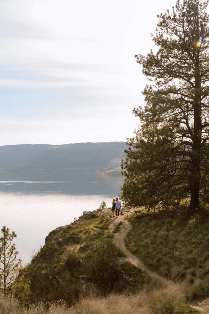Kalamalka lake provincial park engagement photographer vernon engagement photographer joyful wedding photography kelowna