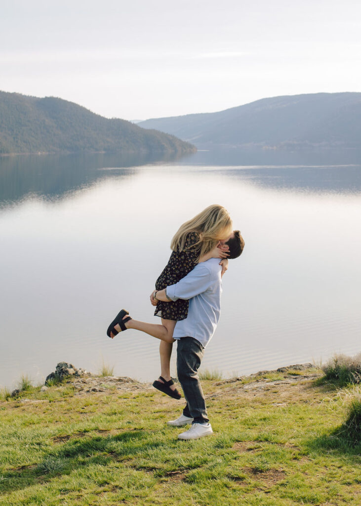 Kalamalka lake provincial park engagement photographer vernon engagement photographer joyful wedding photography kelowna