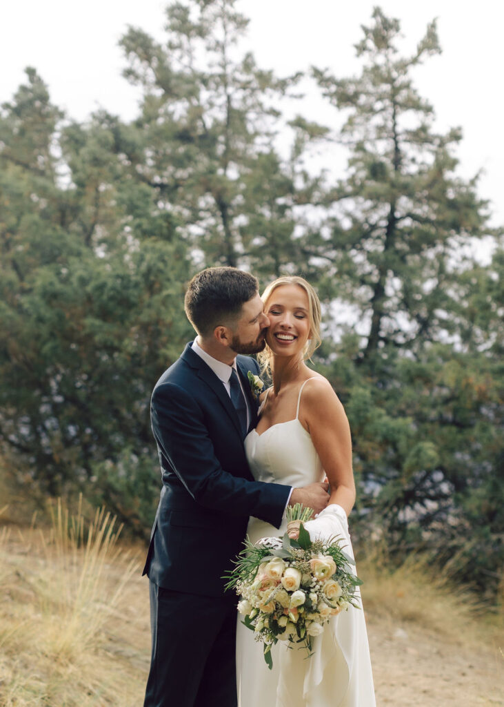 Rustic Reel Wedding in Kelowna + Knox Mountain Portraits Danae Marie Photography Okanagan photographer