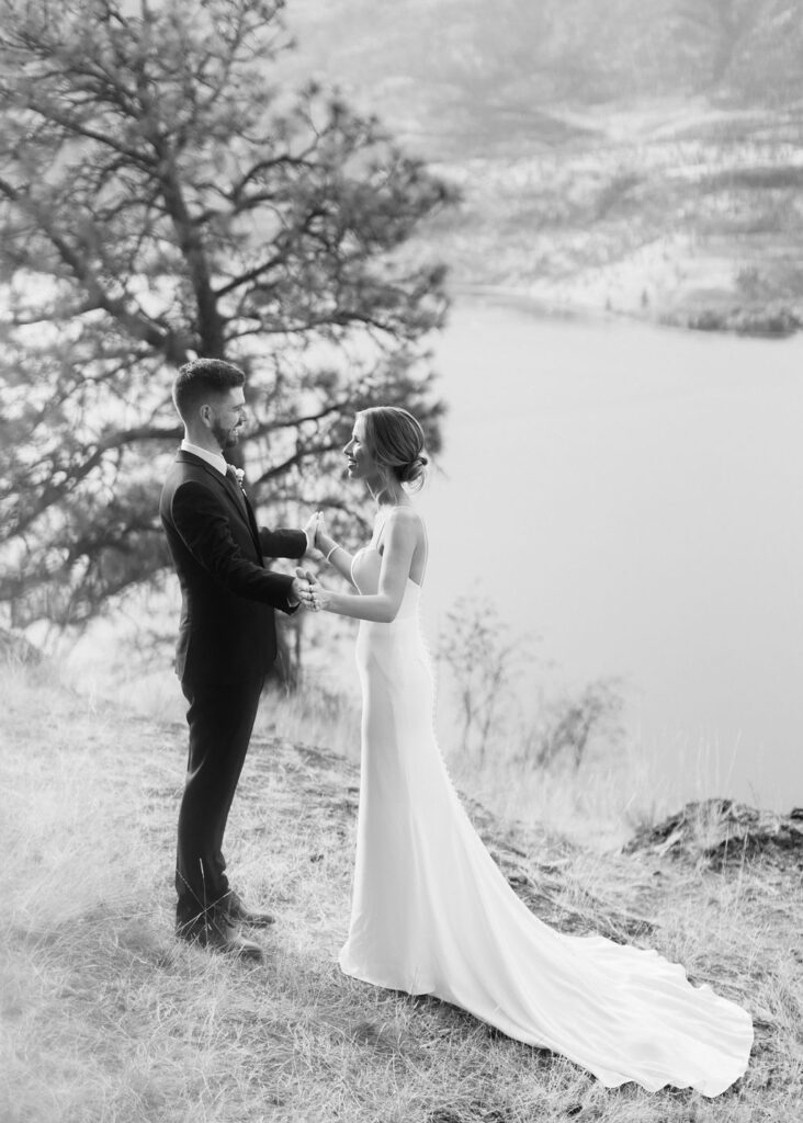 Rustic Reel Wedding in Kelowna + Knox Mountain Portraits Danae Marie Photography Okanagan photographer